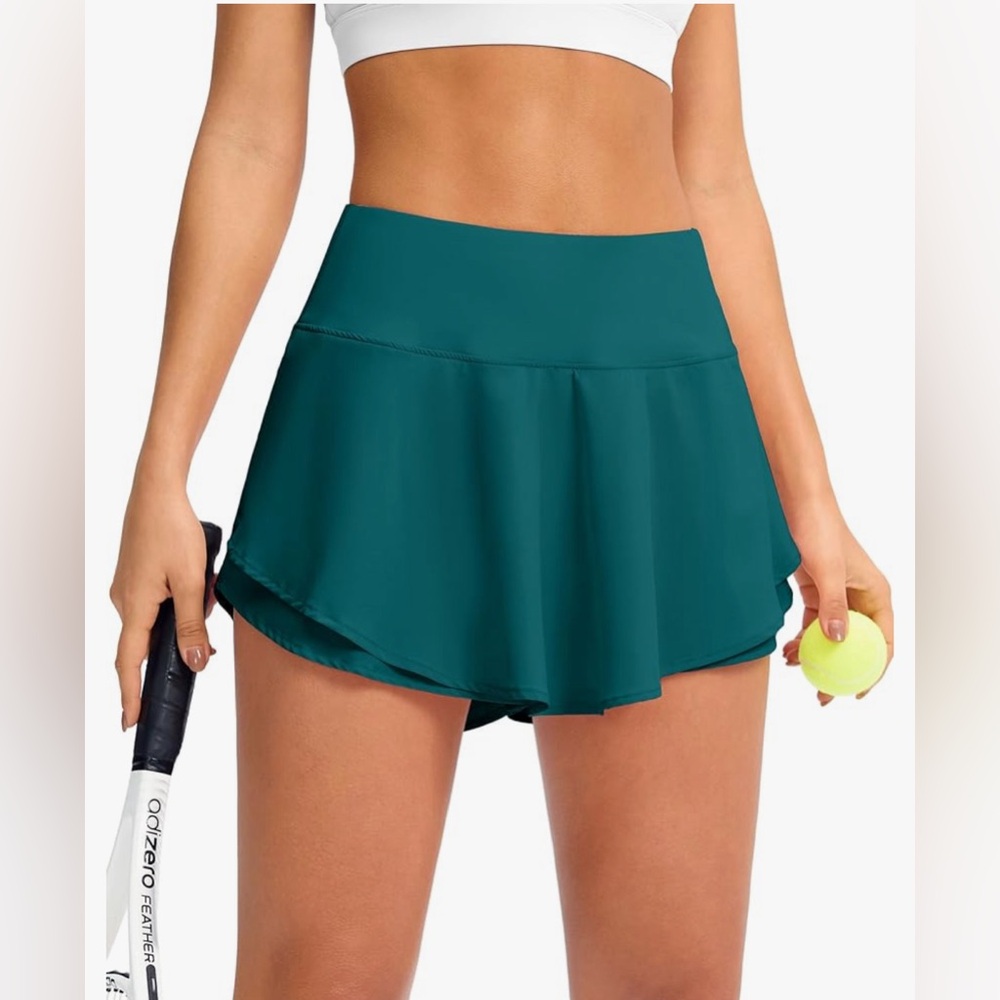 NWOT - Soothfeel Running/Tennis Skort - Borealis Green